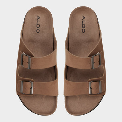 Agustin in Dark Beige - Slide sandal | Aldo Trending