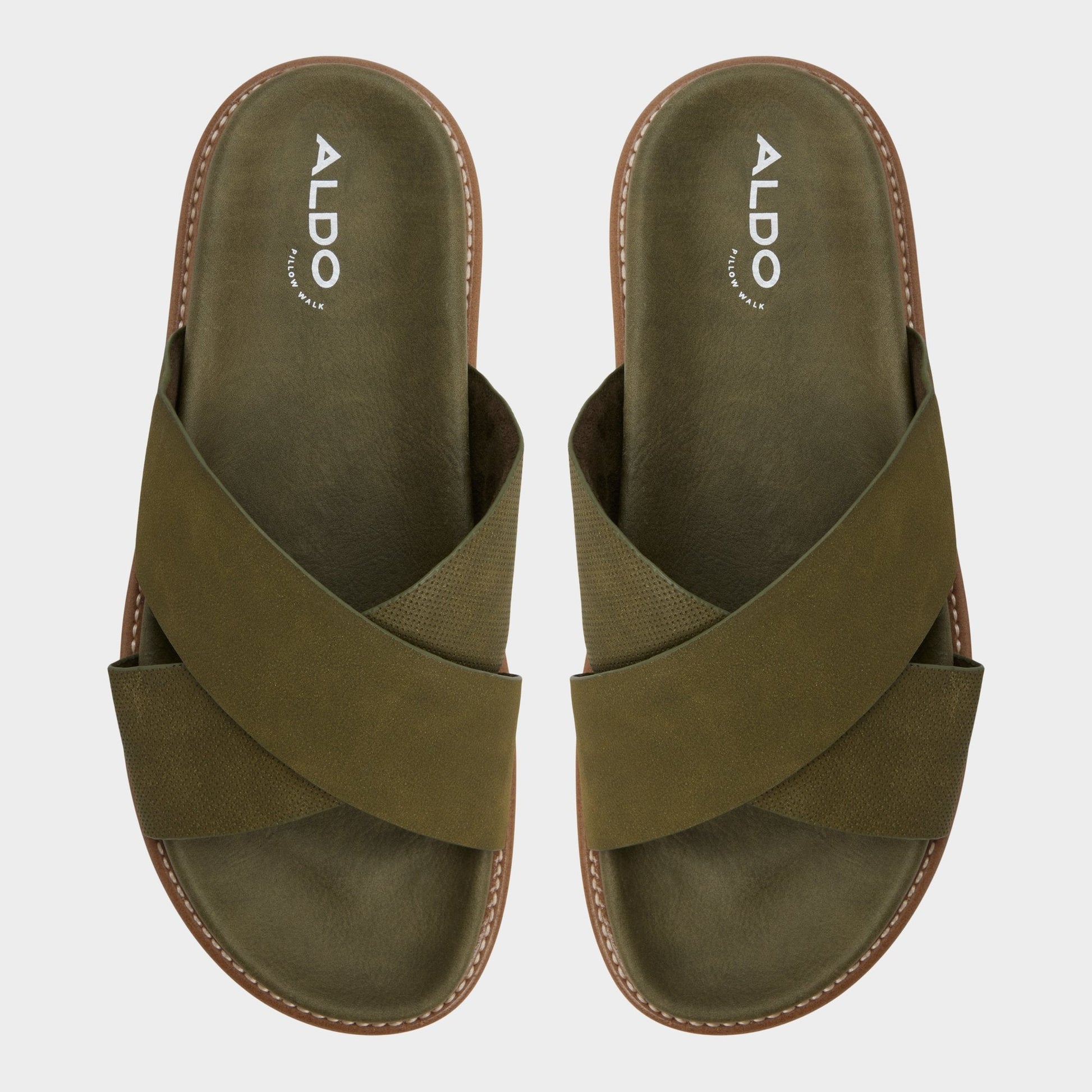 Marrin in Olive - Slide sandal | Aldo Signature