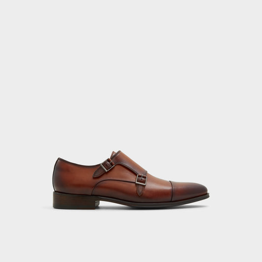 Axwell Cognac Men's Dress Shoes - Monkstrap loafer | Aldo Essential