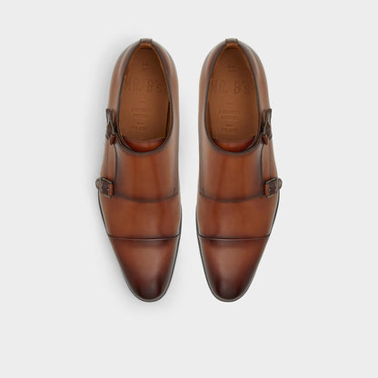 Axwell Cognac Men's Dress Shoes - Monkstrap loafer | Aldo Essential