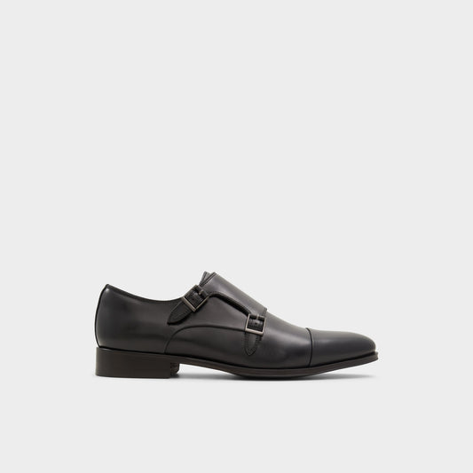 Axwell Black Men's Dress Shoes - Monkstrap loafer | Aldo New