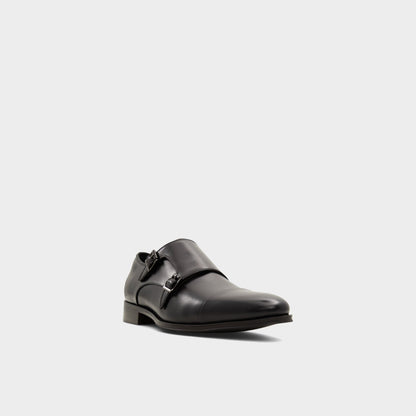 Axwell Black Men's Dress Shoes - Monkstrap loafer | Aldo New