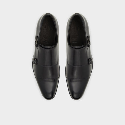 Axwell Black Men's Dress Shoes - Monkstrap loafer | Aldo New