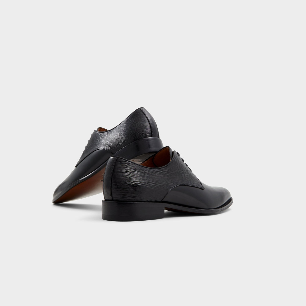 Halbart Black Leather Embossed Men's Oxfords & Lace-ups - Oxford shoe | Aldo Trending