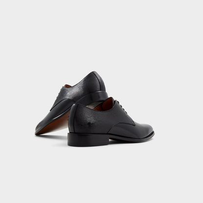Halbart Black Leather Embossed Men's Oxfords & Lace-ups - Oxford shoe | Aldo Trending