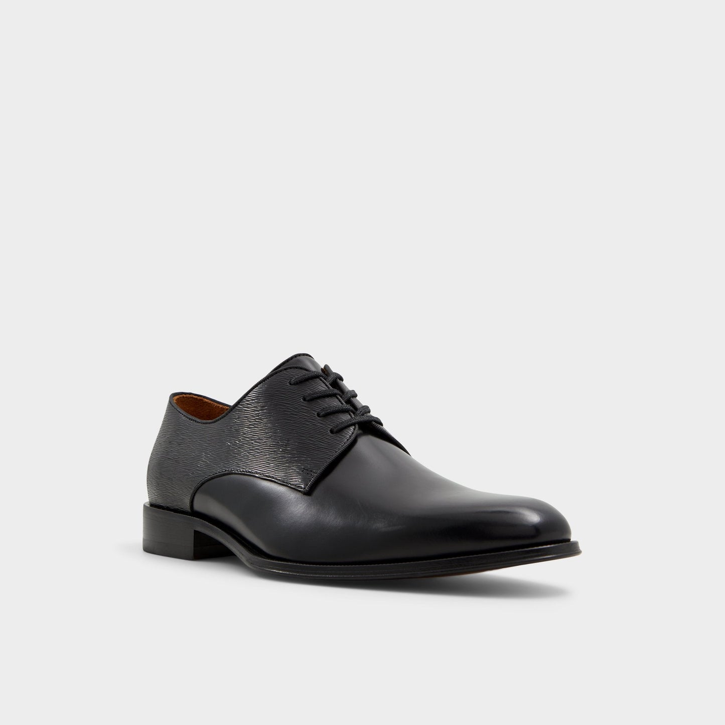 Halbart Black Leather Embossed Men's Oxfords & Lace-ups - Oxford shoe | Aldo Trending