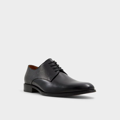 Halbart Black Leather Embossed Men's Oxfords & Lace-ups - Oxford shoe | Aldo Trending