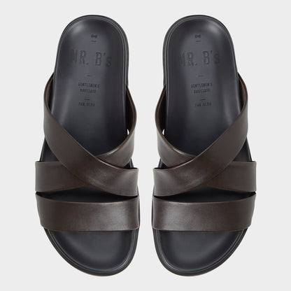 Kairo Dark Brown Men's Sandals & Slides - Slide sandal | Aldo Exclusive