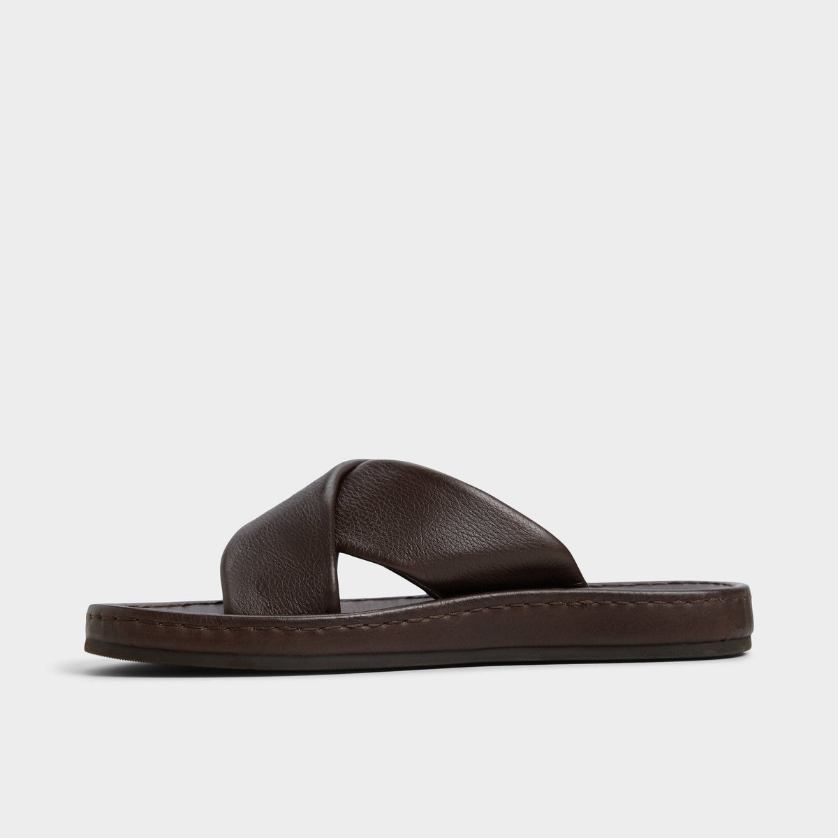 Steele Dark Brown Men's Sandals & Slides - Slide sandal | Aldo Classic