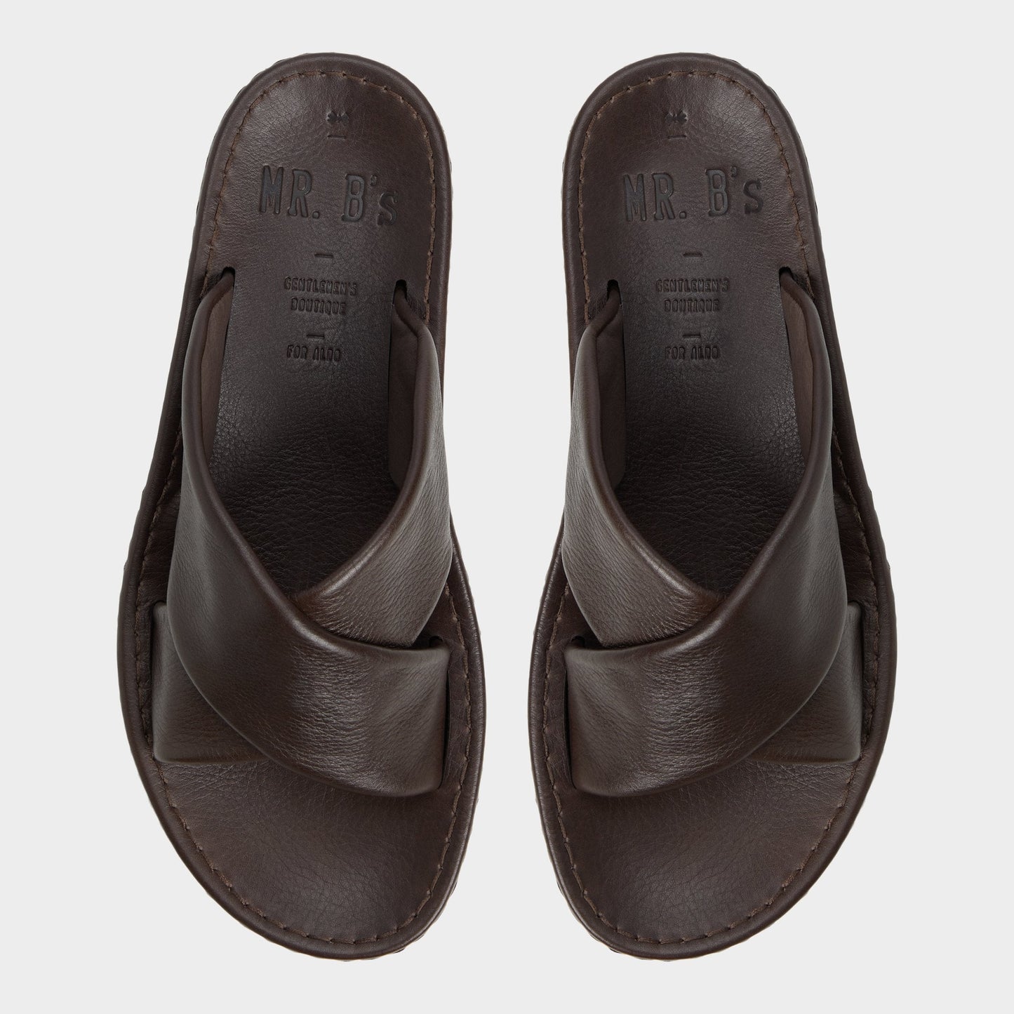 Steele Dark Brown Men's Sandals & Slides - Slide sandal | Aldo Classic