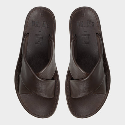 Steele Dark Brown Men's Sandals & Slides - Slide sandal | Aldo Classic