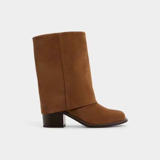 Nolya in Medium Brown - Ankle boot, Block heel | Aldo Classic