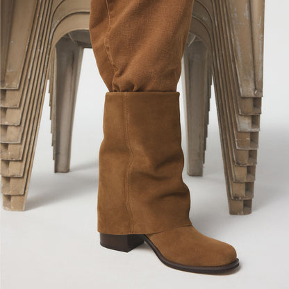 Nolya in Medium Brown - Ankle boot, Block heel | Aldo Classic