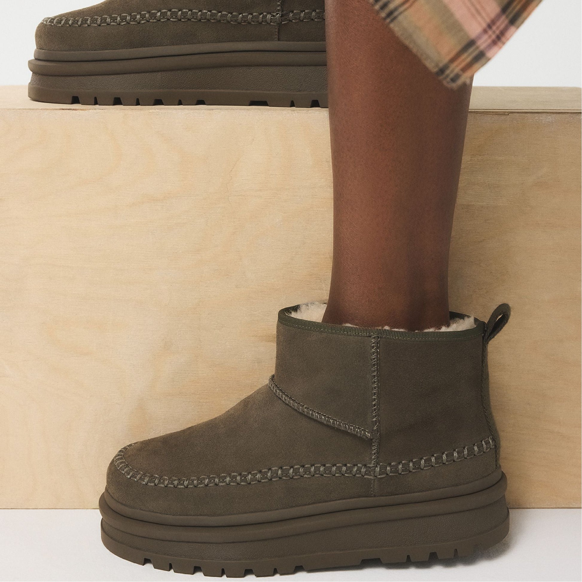 Milanie in Dark Green - Ankle boot, Lug sole | Aldo Exclusive