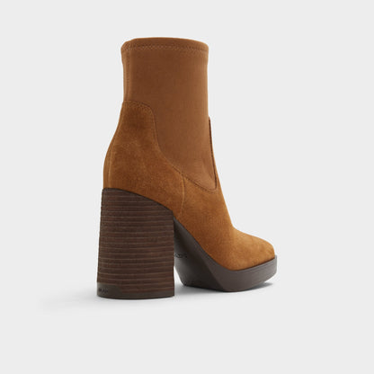 Voss Dark Brown Women's Casual boots - Ankle boot, Block heel | Aldo Signature