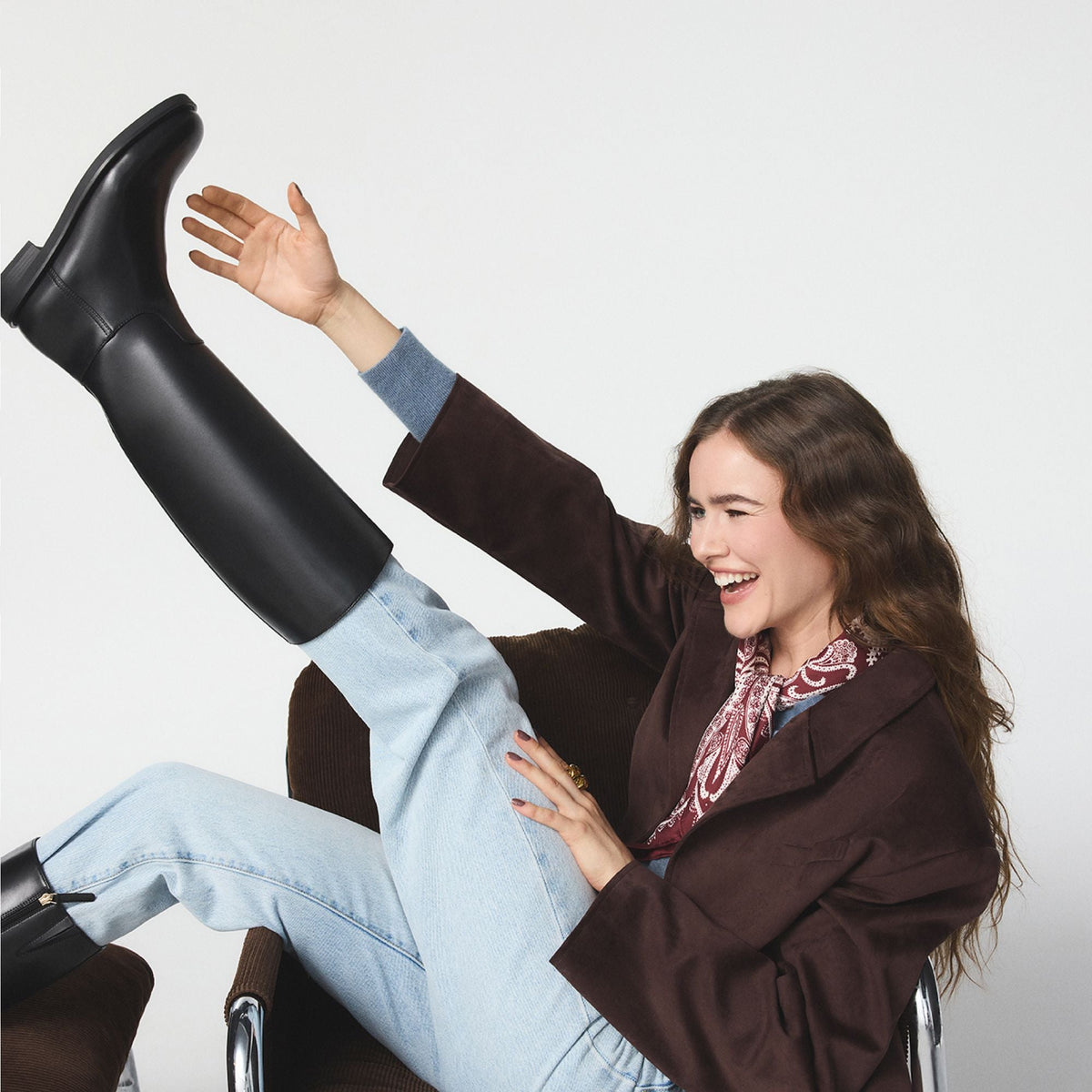 Charley in Black - Knee-high boot, Cup sole | Aldo Essential