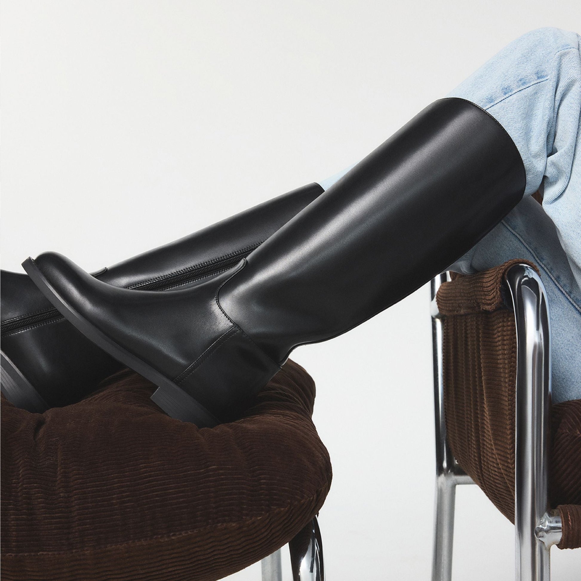 Charley in Black - Knee-high boot, Cup sole | Aldo Essential