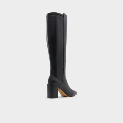Satori Black/Black Women's Tall Boots - Knee-high boot, Block heel | Aldo Classic