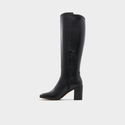 Satori Black/Black Women's Tall Boots - Knee-high boot, Block heel | Aldo Classic