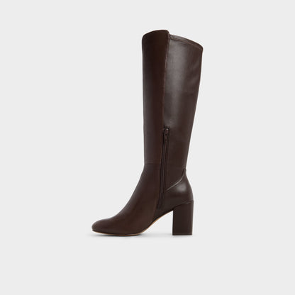 Satori Brown Overflow Women's Tall Boots - Knee-high boot, Block heel | Aldo New
