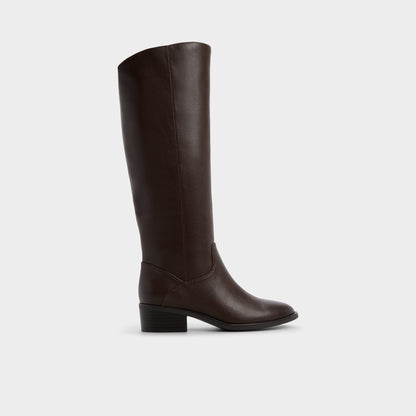 Kaydienh in Dark Brown - Knee-high boot, Block heel | Aldo Trending