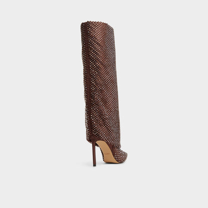Livydalia in Dark Brown - Knee-high boot, Stiletto heel | Aldo Best Seller