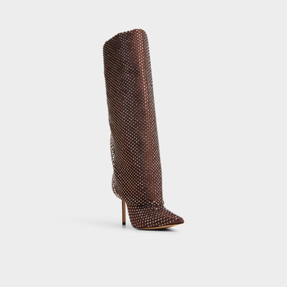 Livydalia in Dark Brown - Knee-high boot, Stiletto heel | Aldo Best Seller