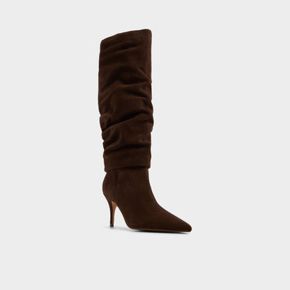 Kimmia in Medium Brown - Knee-high boot, Stiletto heel | Aldo Exclusive