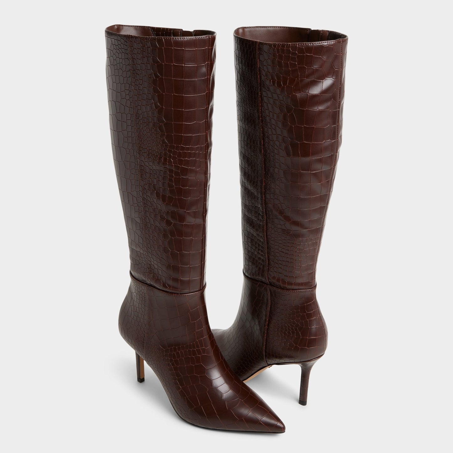 Saphiria Dark Brown Women's Tall Boots - Knee-high boot, Stiletto heel | Aldo Signature