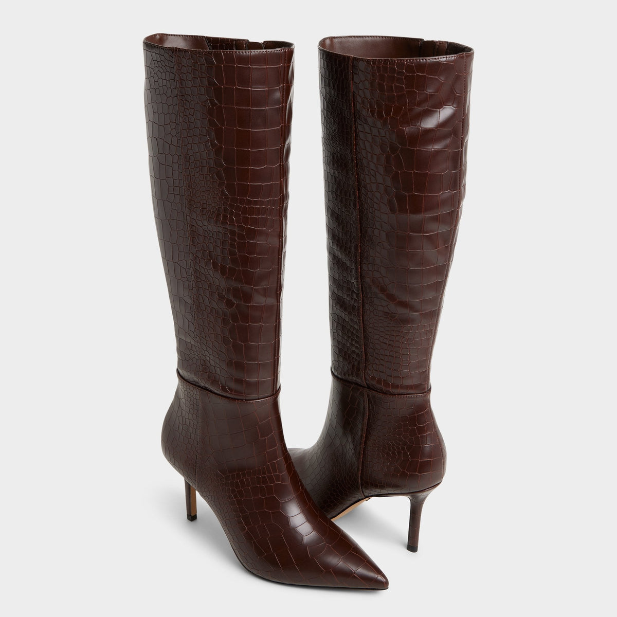 Saphiria Dark Brown Women's Tall Boots - Knee-high boot, Stiletto heel | Aldo Signature