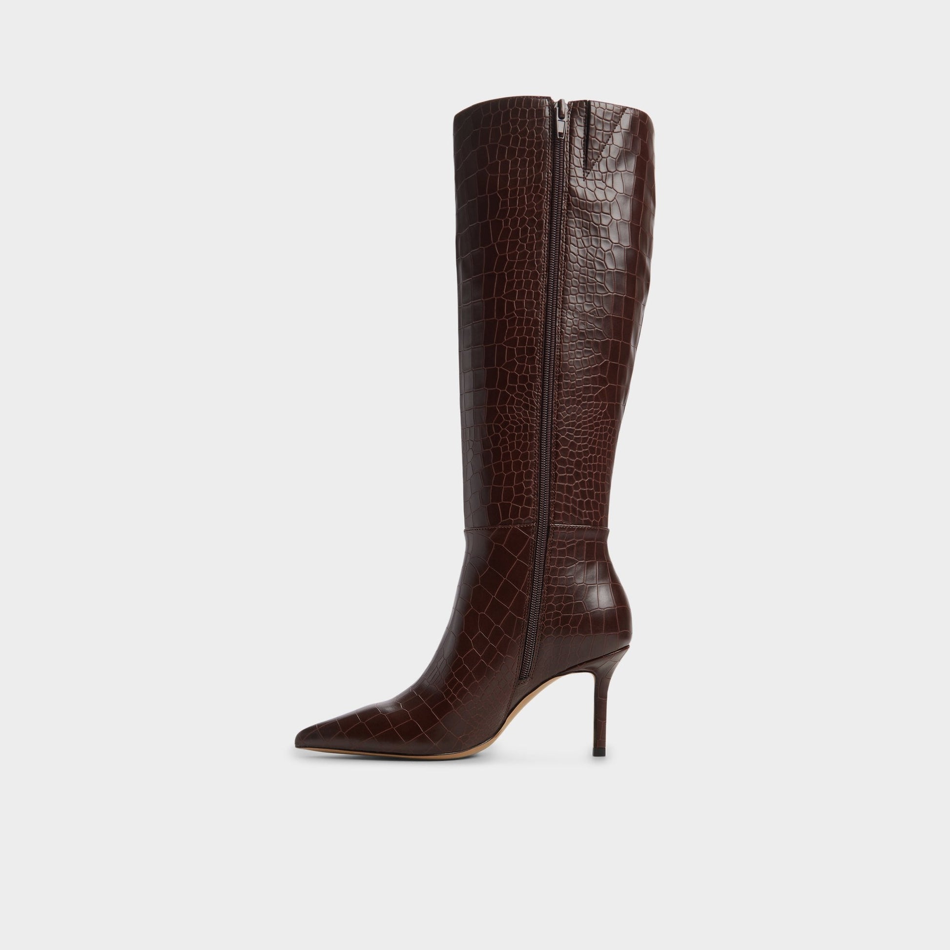 Saphiria Dark Brown Women's Tall Boots - Knee-high boot, Stiletto heel | Aldo Signature