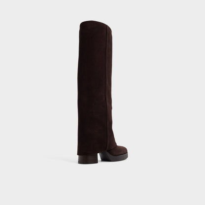 Maeveh in Dark Brown - Knee-high boot, Platform | Aldo Premium