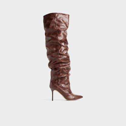 Daroba in Dark Brown - Over-the-knee boot, Stiletto heel | Aldo Popular