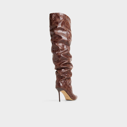 Daroba in Dark Brown - Over-the-knee boot, Stiletto heel | Aldo Popular