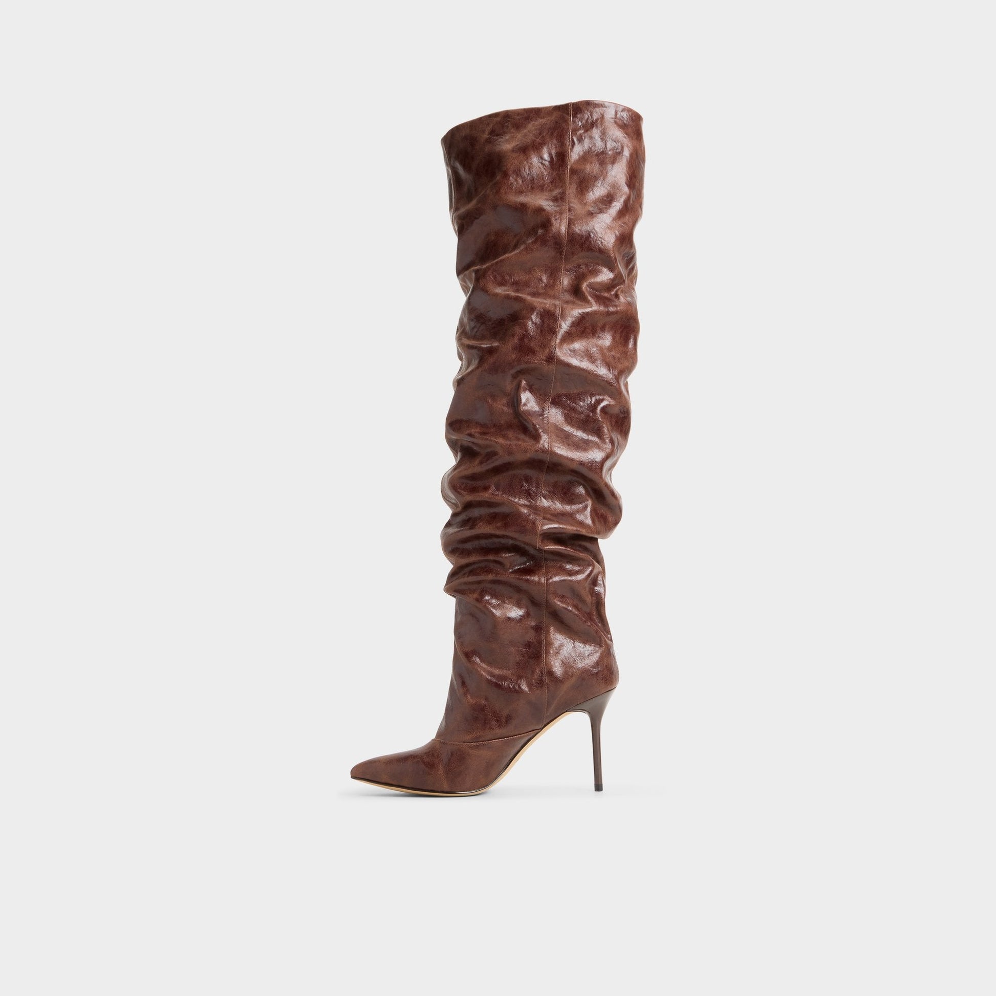 Daroba in Dark Brown - Over-the-knee boot, Stiletto heel | Aldo Popular