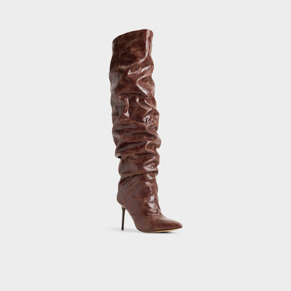 Daroba in Dark Brown - Over-the-knee boot, Stiletto heel | Aldo Popular