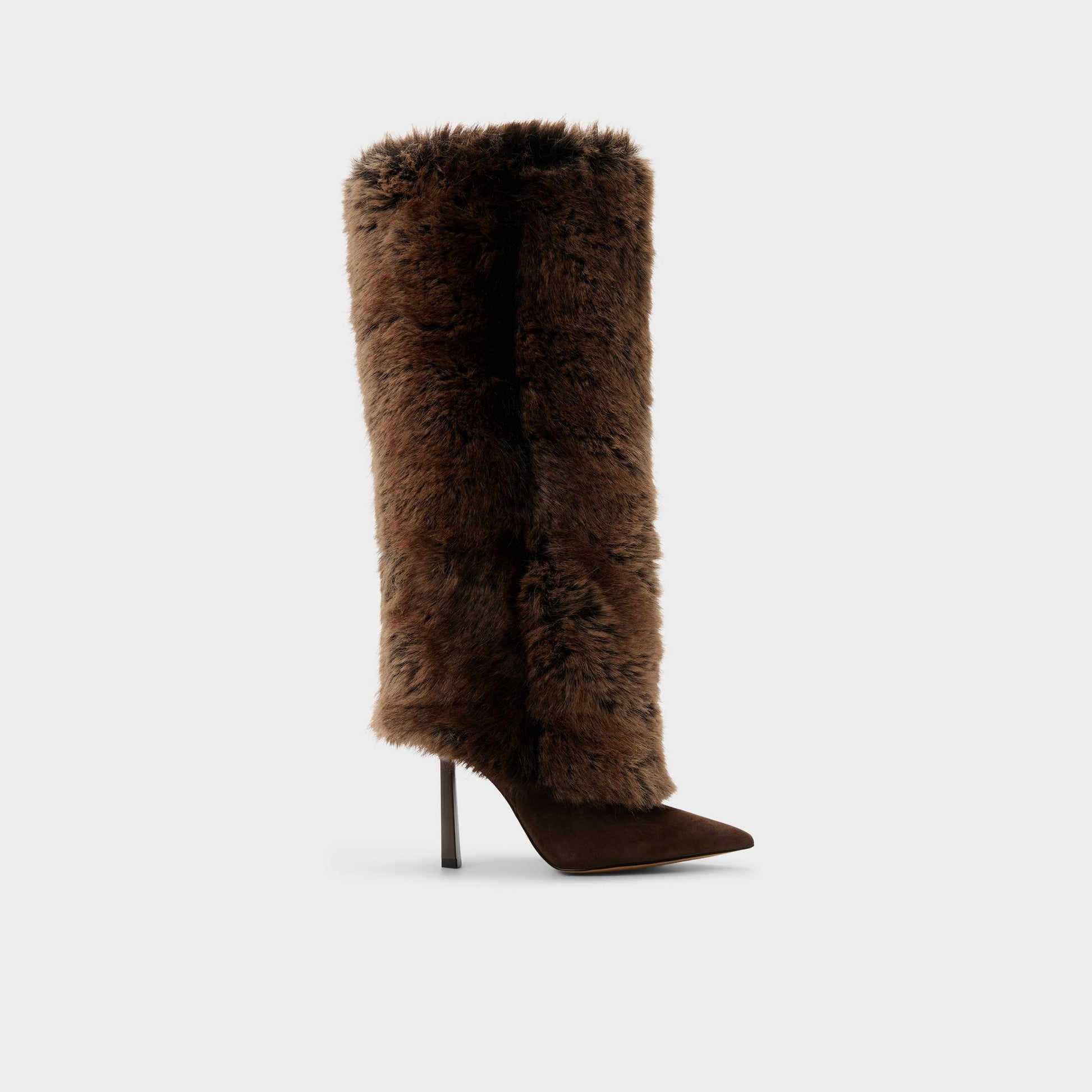 Lennore in Dark Brown 14163383 - Knee-high boot, Stiletto heel | Aldo Trending