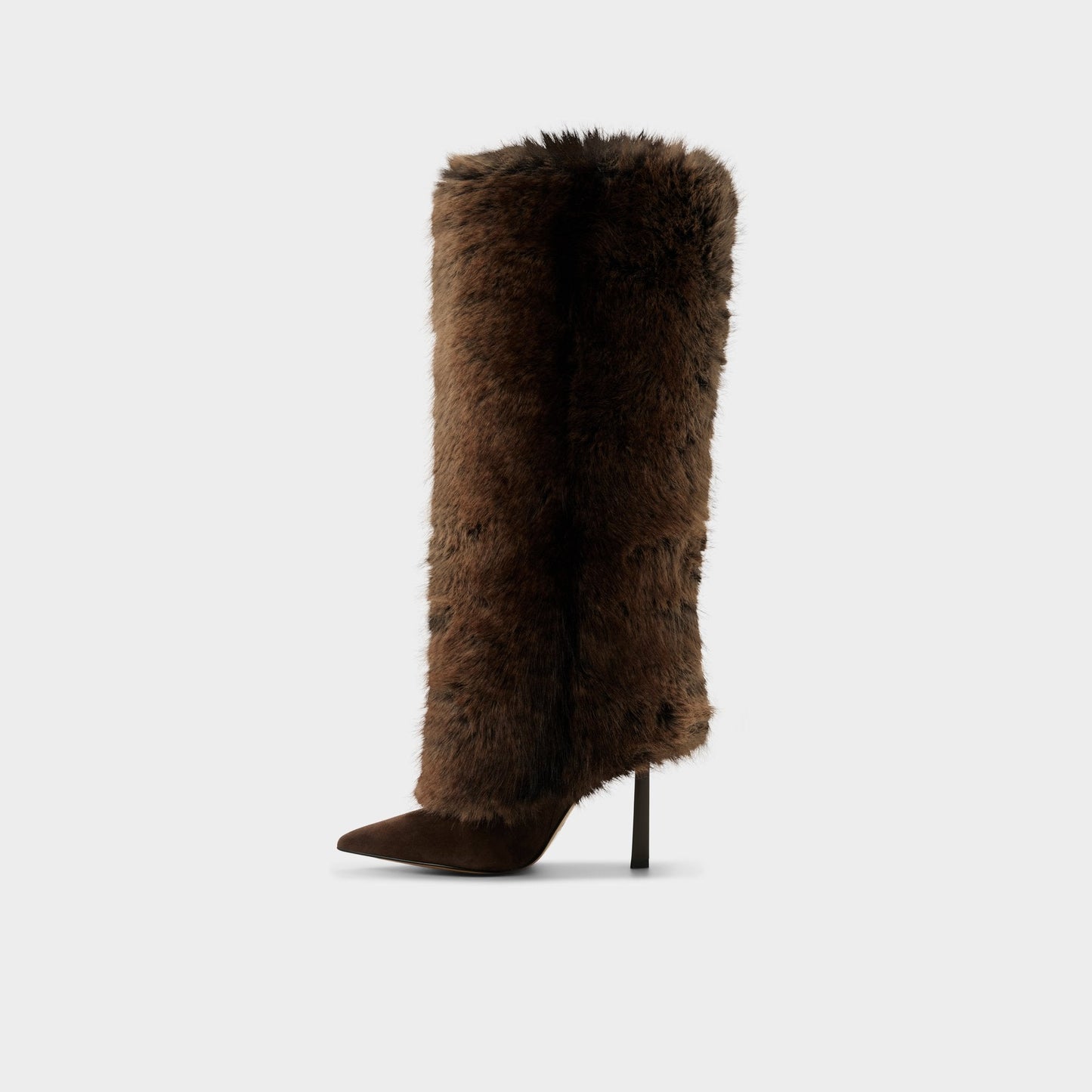 Lennore in Dark Brown 14163383 - Knee-high boot, Stiletto heel | Aldo Trending