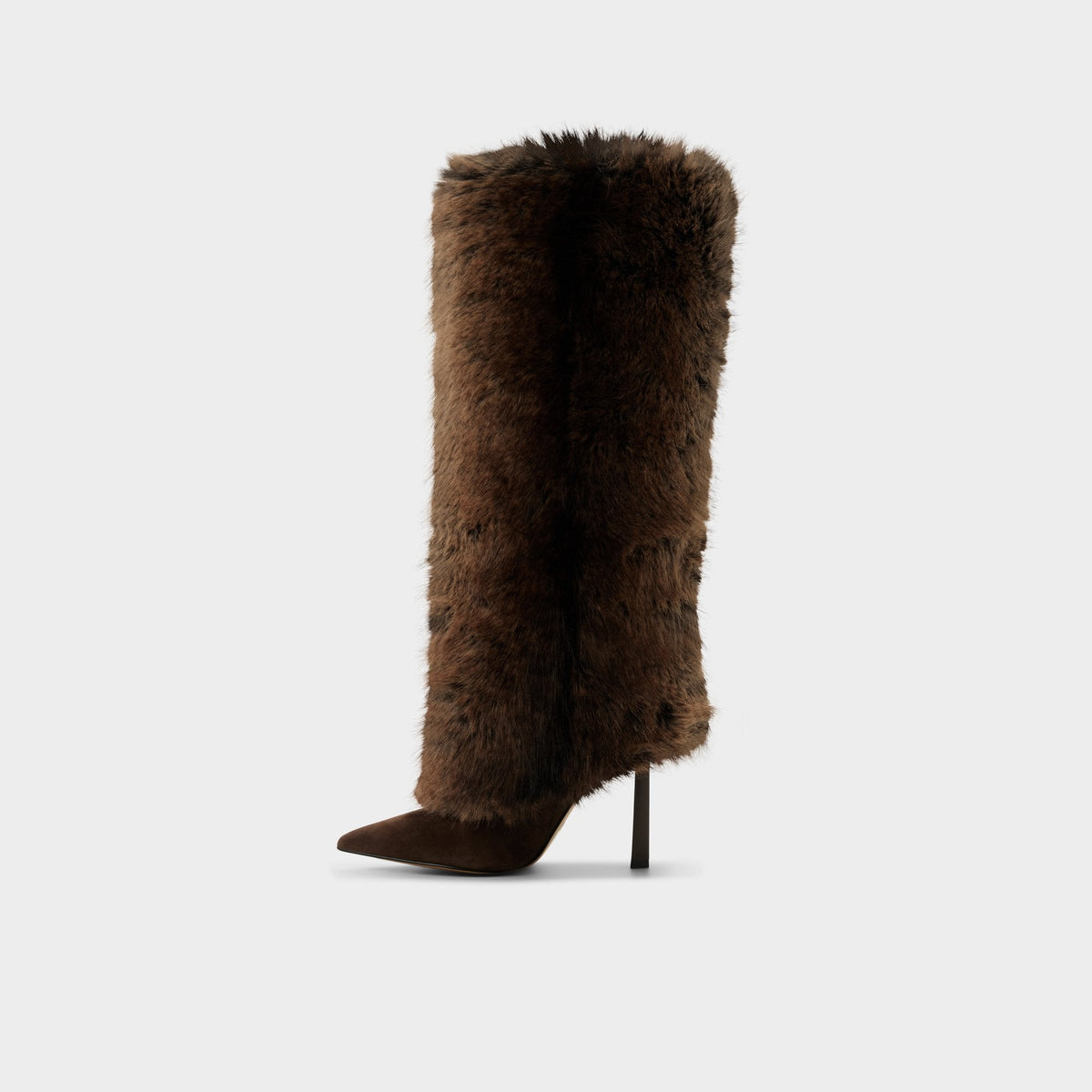Lennore in Dark Brown 14163383 - Knee-high boot, Stiletto heel | Aldo Trending