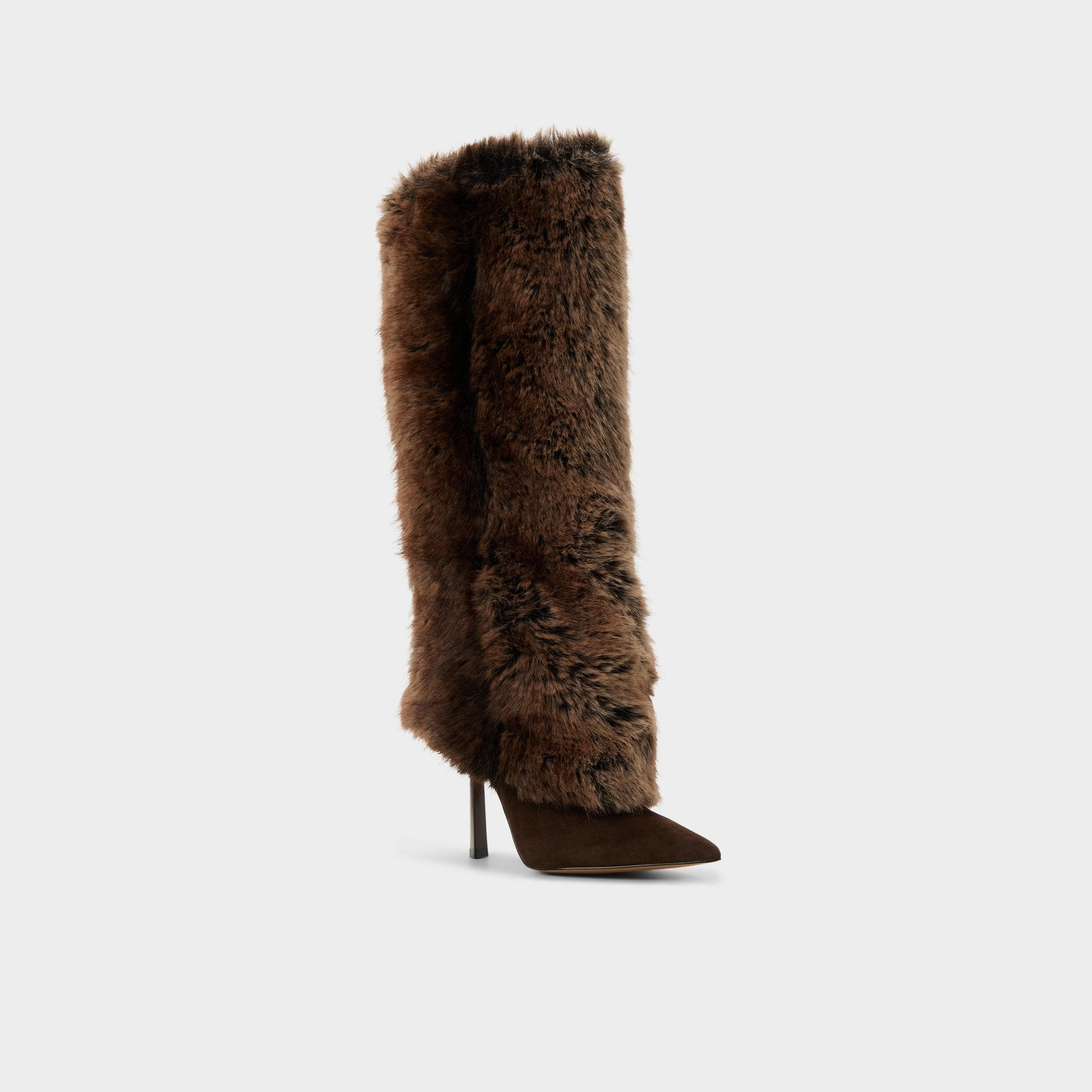 Lennore in Dark Brown 14163383 - Knee-high boot, Stiletto heel | Aldo Trending