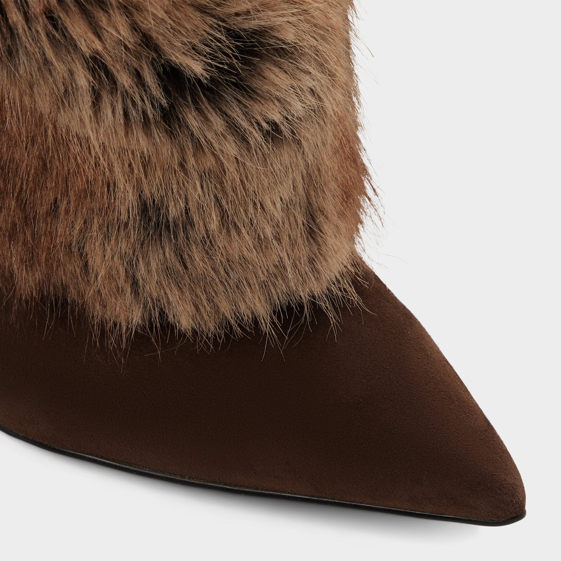 Lennore in Dark Brown 14163383 - Knee-high boot, Stiletto heel | Aldo Trending