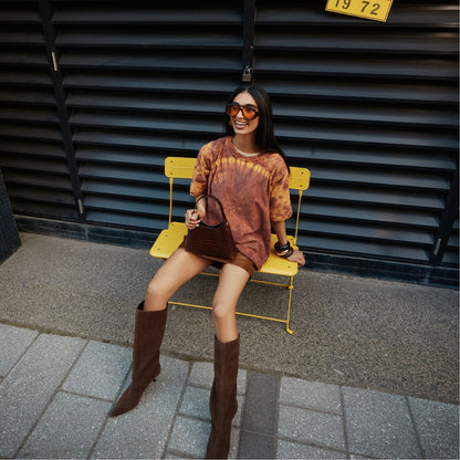 Selora in Dark Brown - Knee-high boot, Stiletto heel | Aldo Best Seller