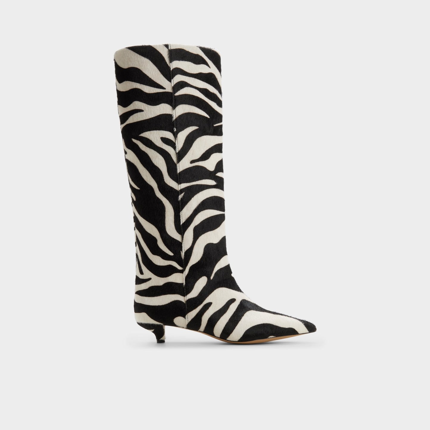 Gabelia in White Black - Knee-high boot, Kitten heel | Aldo Recommended