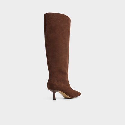 Selora in Wc Dark Brown - Knee-high boot, Stiletto heel | Aldo Exclusive