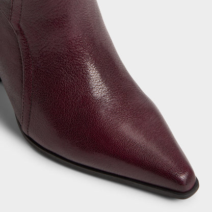 Saddle in Bordo - Knee-high boot, Block heel | Aldo Signature