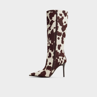 Re in Emma Open Brown - Knee-high boot, Stiletto heel | Aldo Popular
