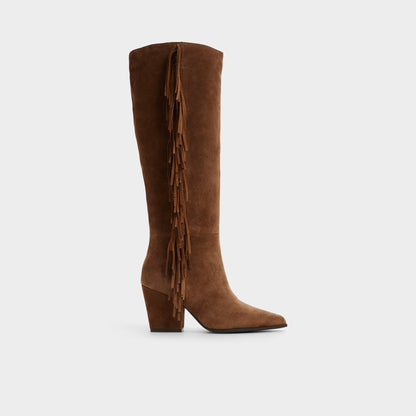 Kaelya in Dark Brown - Knee-high boot, Block heel | Aldo Recommended