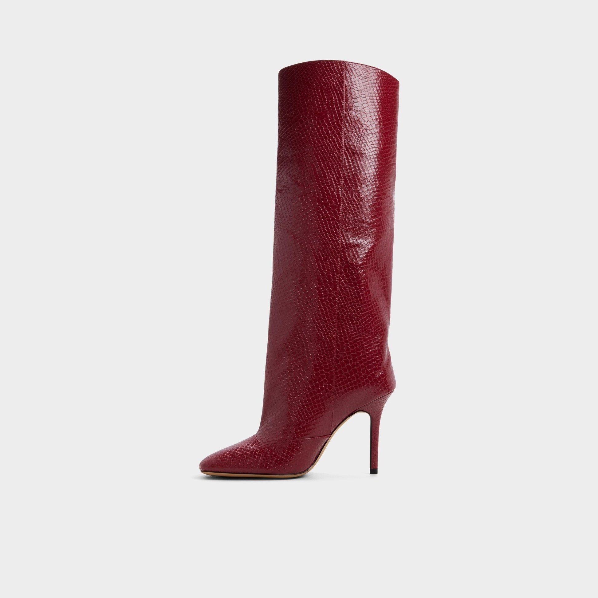 Aleena in Dark Red - Knee-high boot, Stiletto heel | Aldo Exclusive