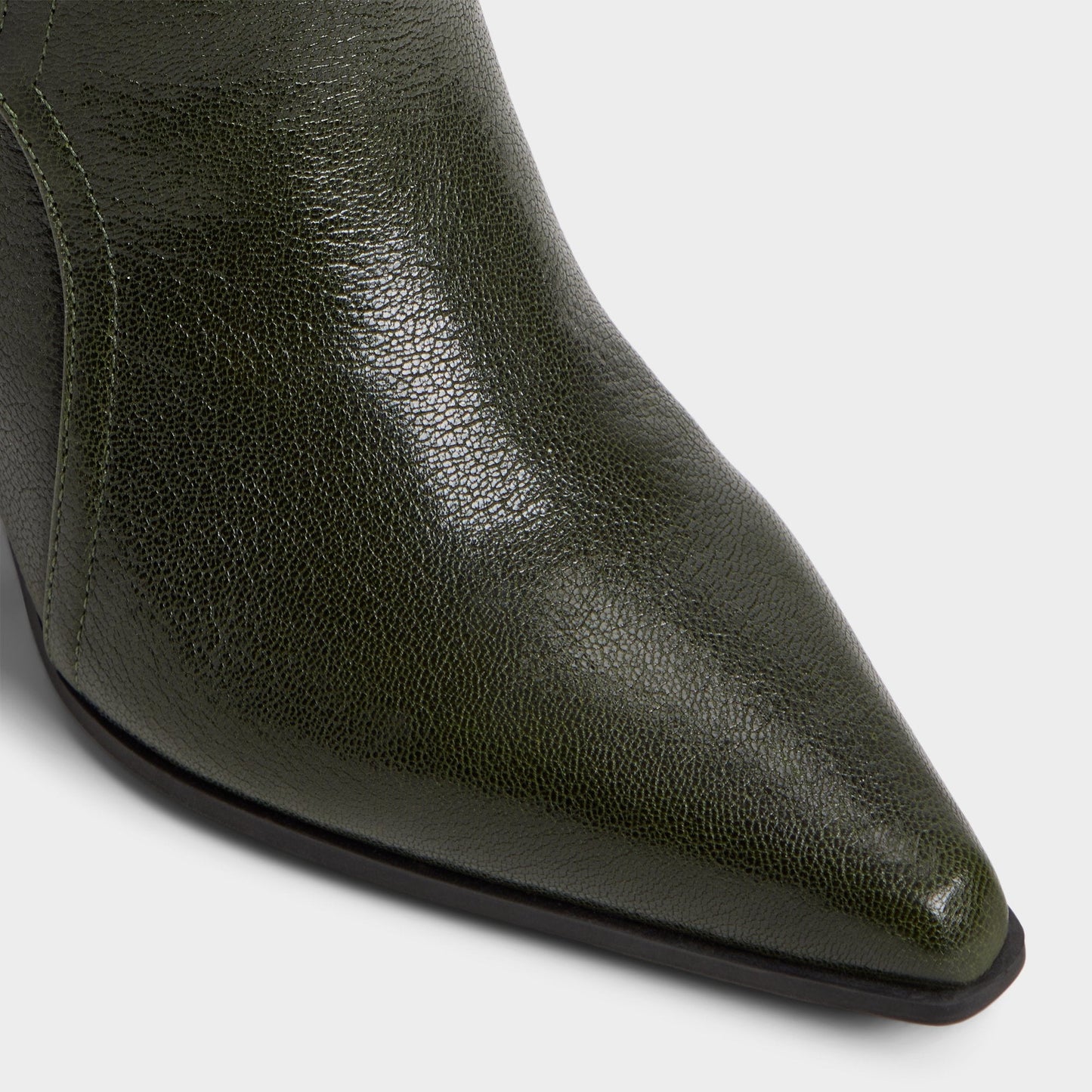 Saddle in Dark Green - Knee-high boot, Block heel | Aldo Signature