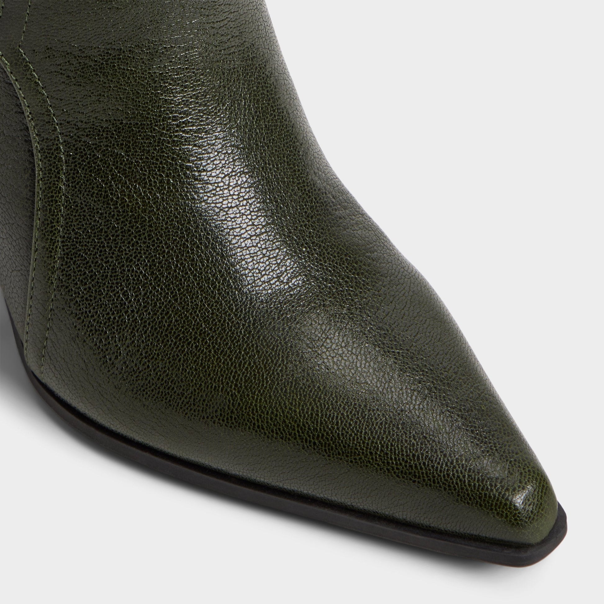 Saddle in Dark Green - Knee-high boot, Block heel | Aldo Signature